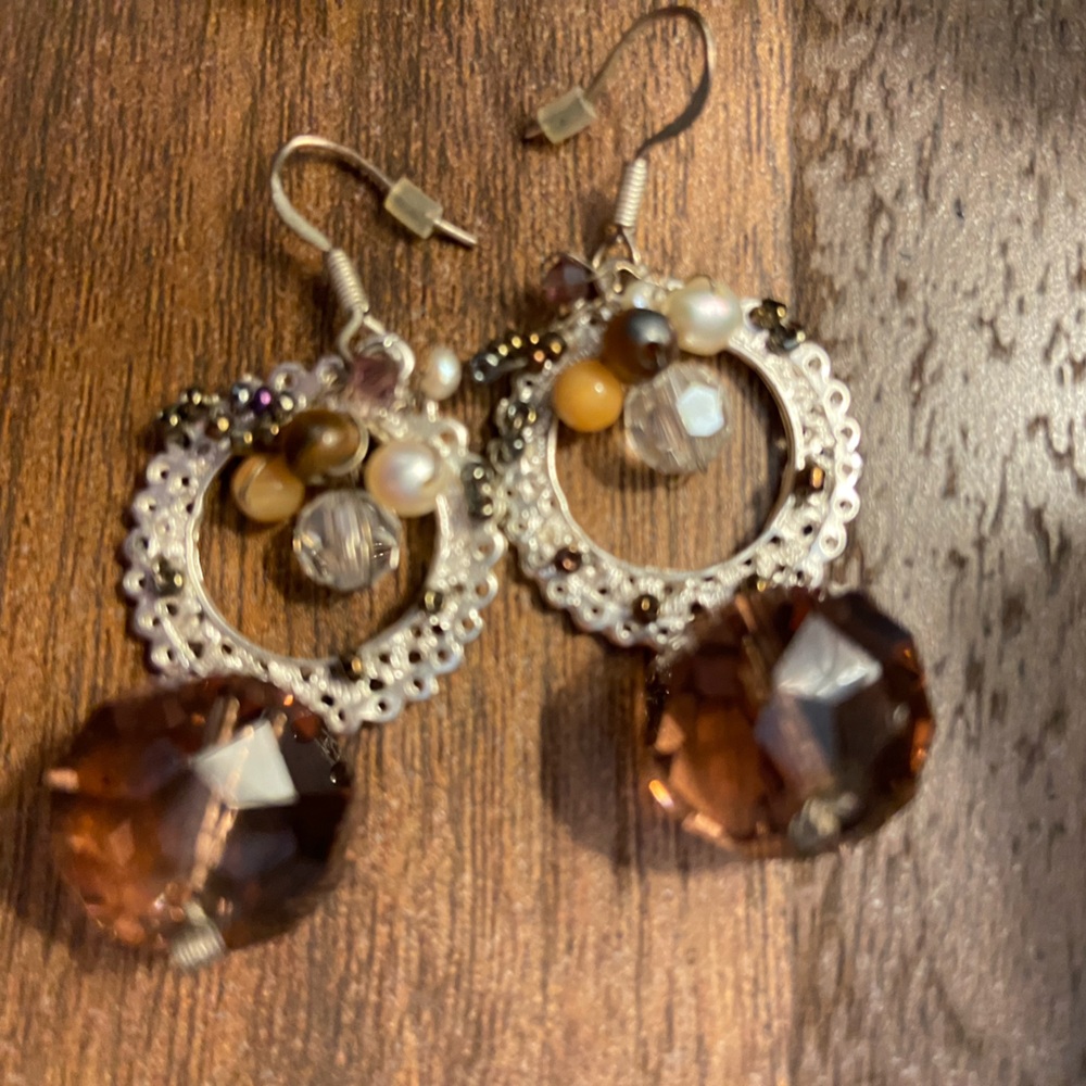 Elegant Earrings (handmade artisan jewelry- bought directly from the artist)